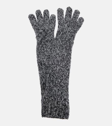 Guantes en mezcla de alpaca bordados - Moncler - Modalova