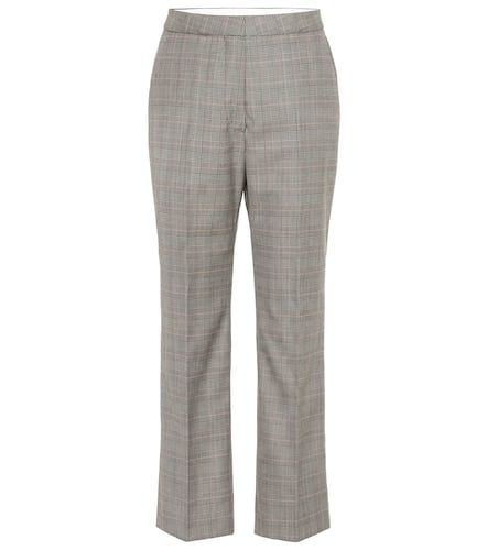 High-rise checked wool pants - Stella McCartney - Modalova