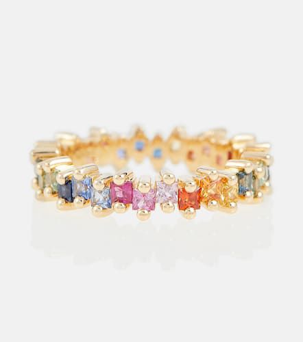 Rainbow 18kt gold ring with sapphires - Suzanne Kalan - Modalova