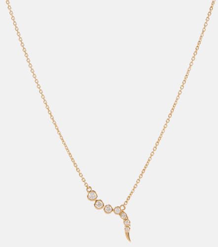 Collar Delphina de oro de 14 ct con diamantes - Ondyn - Modalova