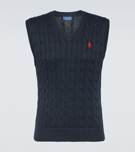 Cable-knit cotton sweater vest - Polo Ralph Lauren - Modalova