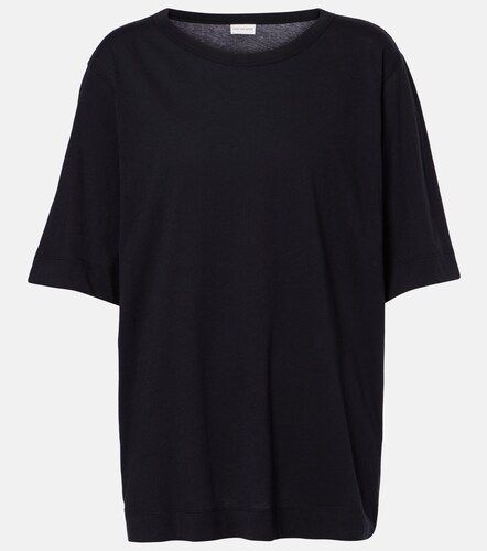 Camiseta en jersey de algodón oversized - Dries Van Noten - Modalova