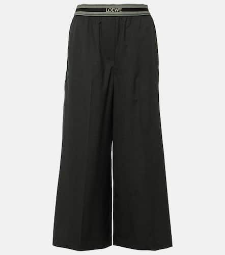 Loewe Wool cropped wide-leg pants - Loewe - Modalova