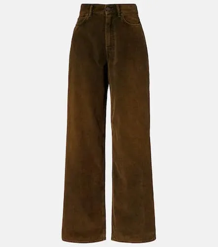 Mid-rise cotton corduroy wide-leg pants - Acne Studios - Modalova