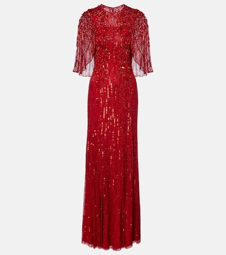Violetta embellished caped gown - Jenny Packham - Modalova