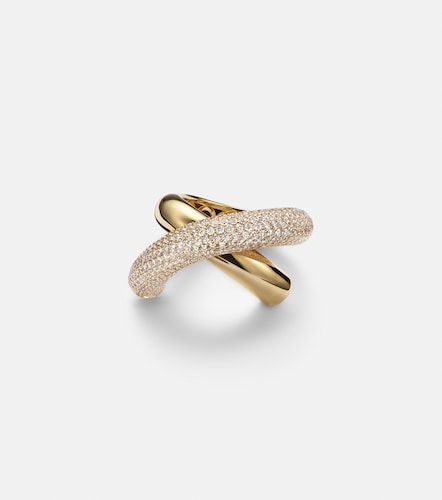 Anillo Cross Loop Big de oro de 18 ct con diamantes - Engelbert - Modalova