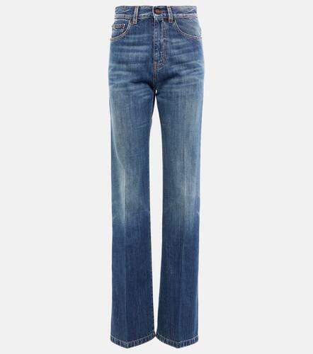 Jeans Clyde a gamba dritta e vita alta - Saint Laurent - Modalova