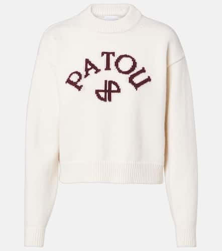 Logo wool and cashmere sweater - Patou - Modalova