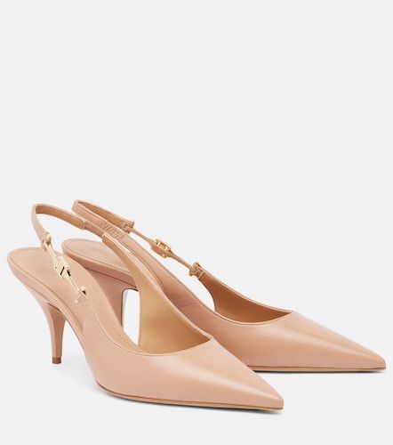 Tally 70 leather slingback pumps - Ferragamo - Modalova