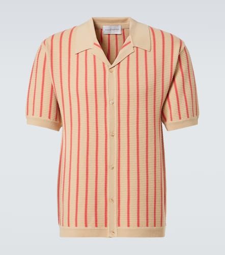 Camicia bowling in maglia di lana a righe - King & Tuckfield - Modalova