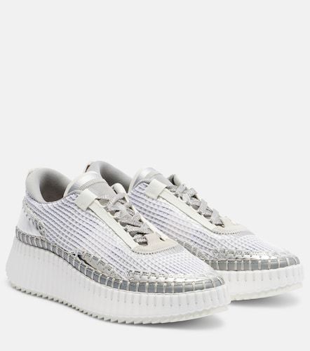 Nama metallic-effect platform sneakers - Chloe - Modalova