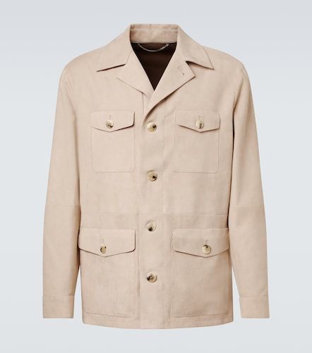 Canali Suede field jacket - Canali - Modalova