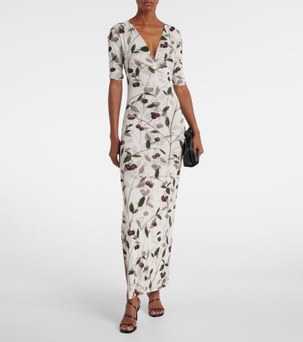 Printed mesh jersey maxi dress - Stella McCartney - Modalova