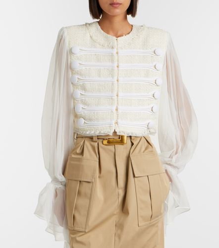 Chaqueta de bouclé con seda - Balmain - Modalova