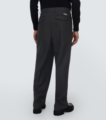 Versace Pantalones rectos de lana - Versace - Modalova