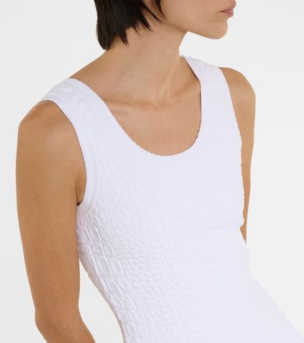 Alaïa Vestido corto de punto de piel grabada - Alaia - Modalova