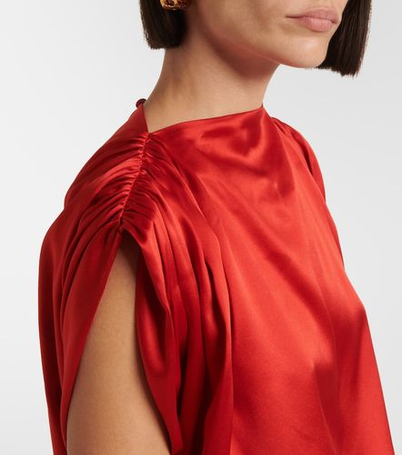 Top cropped in satin di seta - The Sei - Modalova