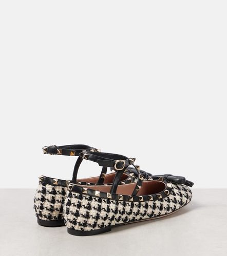 Bailarinas Rockstud de bouclé - Valentino Garavani - Modalova