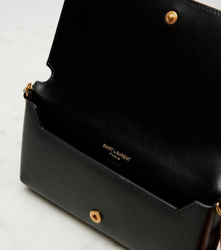 Cassandre leather phone pouch - Saint Laurent - Modalova