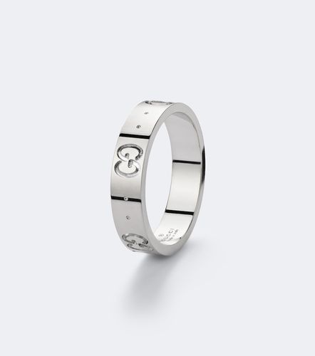 Anillo Icon de oro blanco de 18 ct - Gucci - Modalova