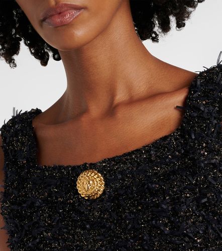 Top cropped in tweed con lamé - Balmain - Modalova