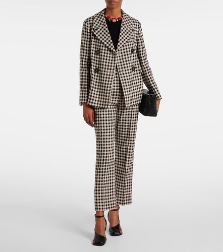 Daisy gingham cropped straight pants - 'S Max Mara - Modalova