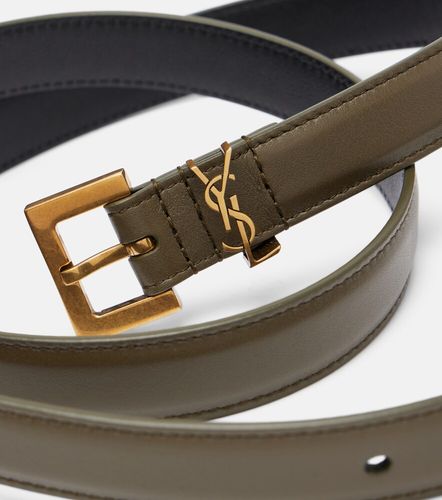Cassandre leather belt - Saint Laurent - Modalova