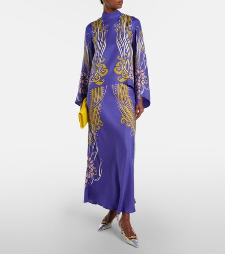 Make An Exit printed silk satin blouse - La DoubleJ - Modalova