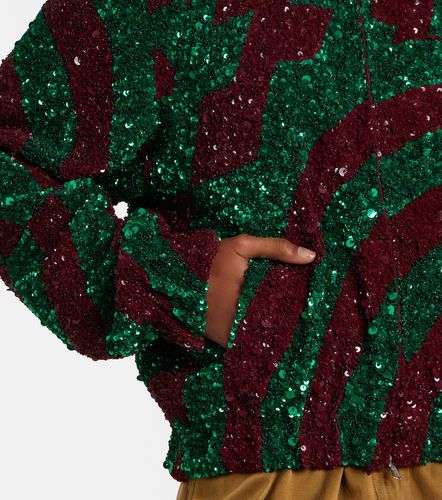 Giacca blouson con paillettes - Dries Van Noten - Modalova