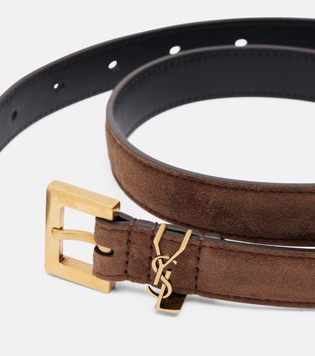 Saint Laurent Cassandre suede belt - Saint Laurent - Modalova