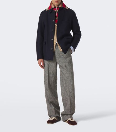 Cuello de lana a rayas con cremallera a rayas - Dries Van Noten - Modalova