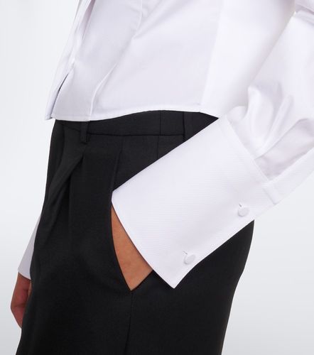 Camicia cropped in popeline di cotone - Tom Ford - Modalova