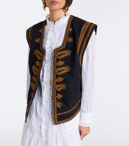 Edmee embroidered denim vest - Marant Etoile - Modalova