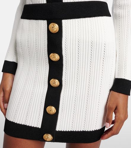 Balmain Ribbed-knit miniskirt - Balmain - Modalova