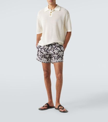 Jersey polo calado en mezcla de algodón - Commas - Modalova