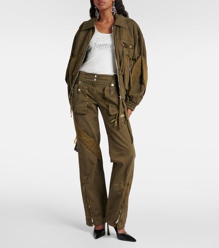 Jeans cargo flared a vita media - Blumarine - Modalova