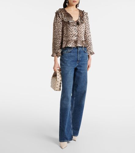 Atlas leopard-print silk blouse - Rixo - Modalova