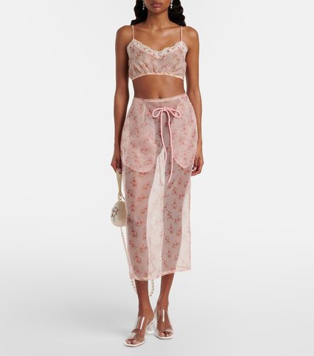 Simone Rocha Top con pizzo floreale - Simone Rocha - Modalova