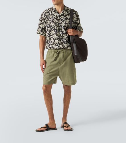 Camicia bowling in cotone e seta con stampa - Commas - Modalova