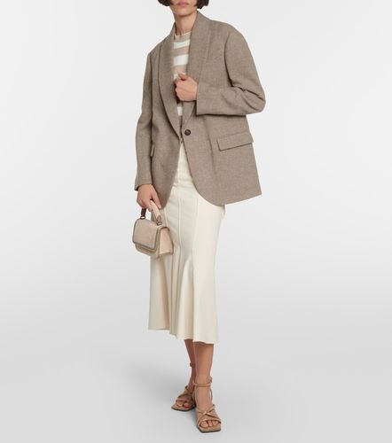 Single-breasted yak wool blazer - Brunello Cucinelli - Modalova