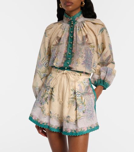 Indra printed cotton and silk-blend blouse - Zimmermann - Modalova