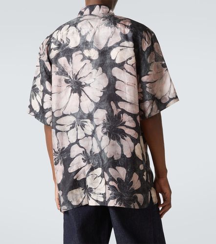 Camicia in seta con stampa floreale - Dries Van Noten - Modalova