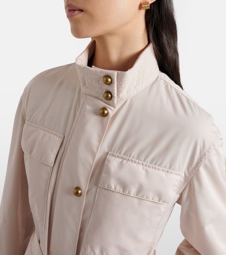 Maitake leather-trimmed jacket - Moncler - Modalova