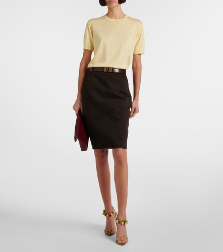 Pullover in lana, cashmere e seta - Saint Laurent - Modalova