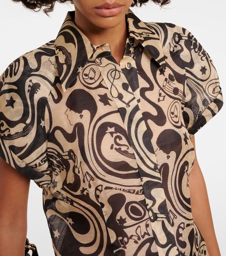 Matchmaker printed linen and silk blouse - Zimmermann - Modalova