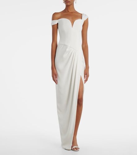 Bridal - Abito lungo off-shoulder in crêpe - Alex Perry - Modalova