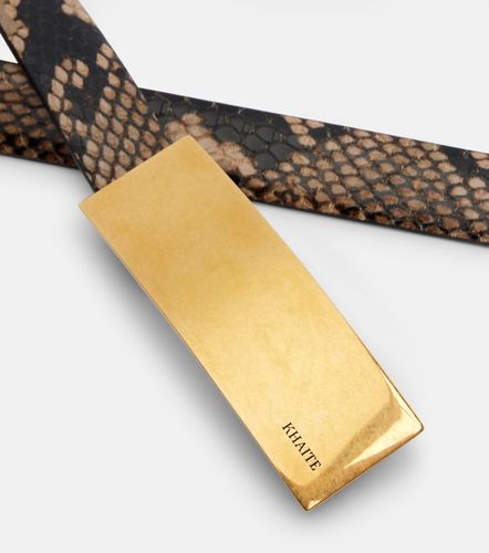 Berlin snake-effect leather belt - Khaite - Modalova
