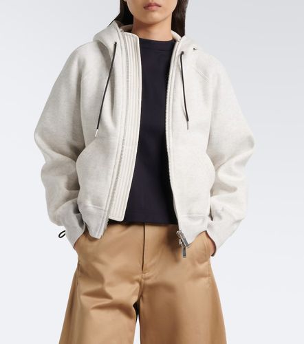 Sudadera con capucha de jersey de algodón - Sacai - Modalova