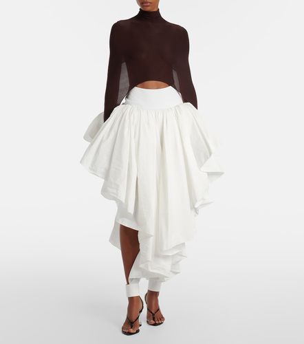 Alaïa Falda midi con volantes - Alaia - Modalova