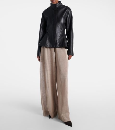 Alaia Peplum leather jacket - Alaia - Modalova